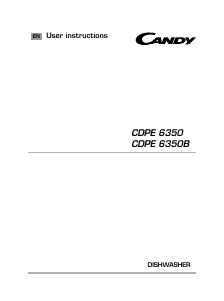 Handleiding Candy CDPE 6350-80 Vaatwasser