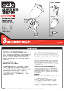 Handleiding Ozito ASG-GFK Verfspuit