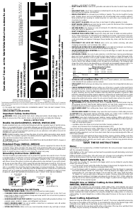Manual de uso DeWalt DW318 Sierra de calar