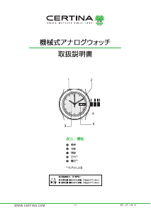 説明書 Certina Heritage C037.407.17.280.10 DS Super PH500M 時計