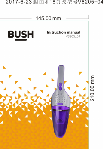 Manual Bush V8205_04 Handheld Vacuum
