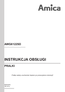 Instrukcja Amica AWG6122SD Pralka