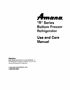Handleiding Amana BX22RL Koel-vries combinatie