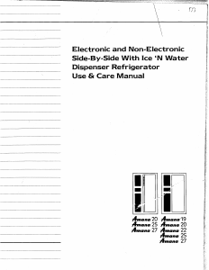 Manual Amana SQD25MB4W Fridge-Freezer