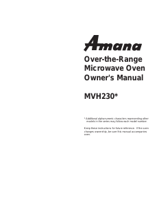 Handleiding Amana MVH230L Magnetron