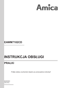 Instrukcja Amica EAWM7102CL Pralka
