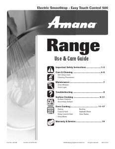 Manual Amana AER5715RCS Range