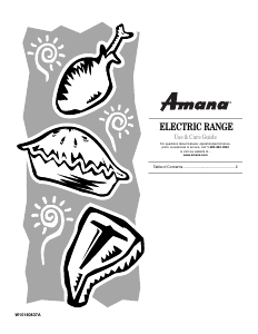Manual Amana AER5821VAS0 Range
