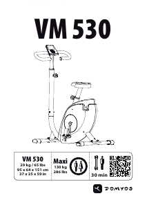 Mode d’emploi Domyos VM 530 Vélo d’appartement