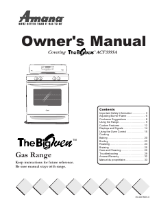 Manual Amana ACF3355AC Range