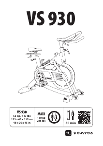 Mode d’emploi Domyos VS 930 Vélo d’appartement