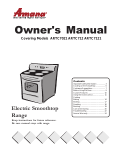 Manual Amana ARTC712ECC Range