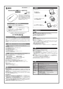 説明書 サンワ 400-MA093W マウス