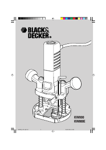 Brugsanvisning Black and Decker KW800 Overfræser