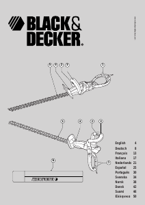 Manual de uso Black and Decker GT371 Tijeras cortasetos