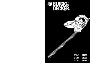 Bruksanvisning Black and Decker GT260 Hekksaks