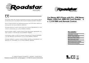 Manual Roadstar RU-265RC Auto-rádio