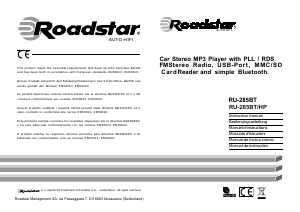 Manual Roadstar RU-285BT/HP Auto-rádio