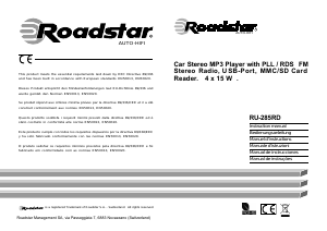 Mode d’emploi Roadstar RU-285RD Autoradio