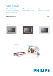 Manual Philips 7FFICME Classic Digital Photo Frame