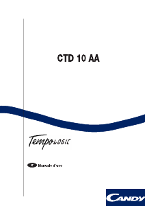 Manuale Candy CTD 10 AA Lavatrice