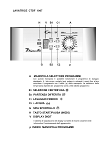 Manuale Candy CTDF 1007/L-01 Lavatrice
