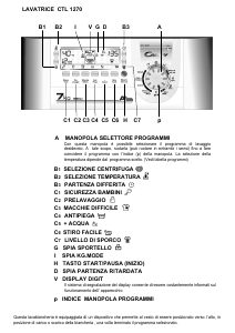 Manuale Candy CTL 1270-01 Lavatrice