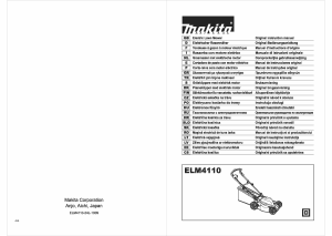 Manual Makita ELM4110 Lawn Mower