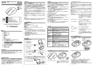 説明書 サンワ 400-MA068DS マウス