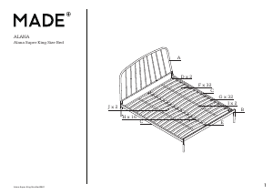 Handleiding MADE Alana Bedframe