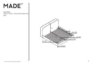 Manual de uso MADE Hattan Estructura de cama