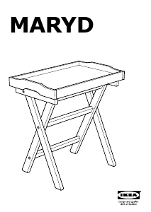 Manual IKEA MARYD Mesa de apoio