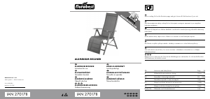 Használati útmutató Florabest IAN 270178 Kerti szék