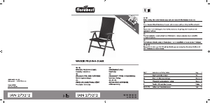 Instrukcja Florabest IAN 273212 Krzesło ogrodowe