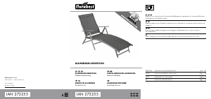 Mode d’emploi Florabest IAN 273255 Chaise de jardin