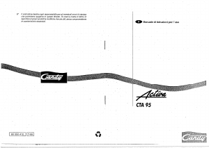 Manuale Candy CTA 95 FR Lavatrice