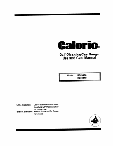 Bruksanvisning Caloric RSF3410UL Spis