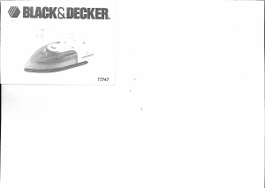 Manual Black and Decker TI747 Iron