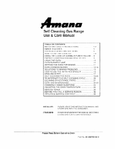 Manual Amana AGS746E Range