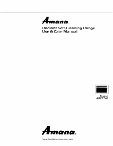 Manual Amana AR2T662WW Range