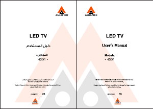 Handleiding Alhafidh 43D1 LED televisie