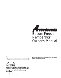 Bruksanvisning Amana ARB2117AC Kyl-frys
