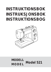 Bruksanvisning Janome 521 Symaskin