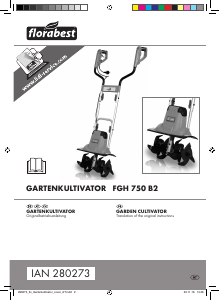 Manual Florabest IAN 280273 Cultivator