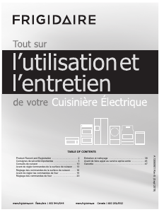 Mode d’emploi Frigidaire FGGH3047VF Cuisinière