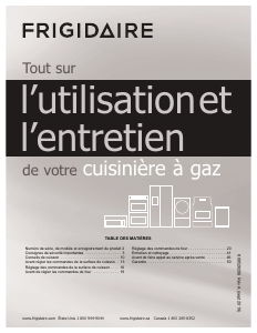 Mode d’emploi Frigidaire GCRG3060AF Cuisinière