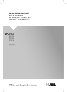 Mode d’emploi ETNA OM270ZT Four