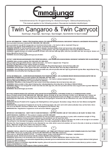 Handleiding Emmaljunga Twin Cangaroo Kinderwagen