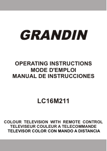 Manual de uso Grandin LC16M211 Televisor de LCD