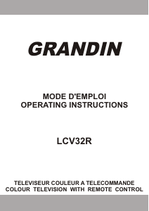 Bruksanvisning Grandin LCV32R LCD TV